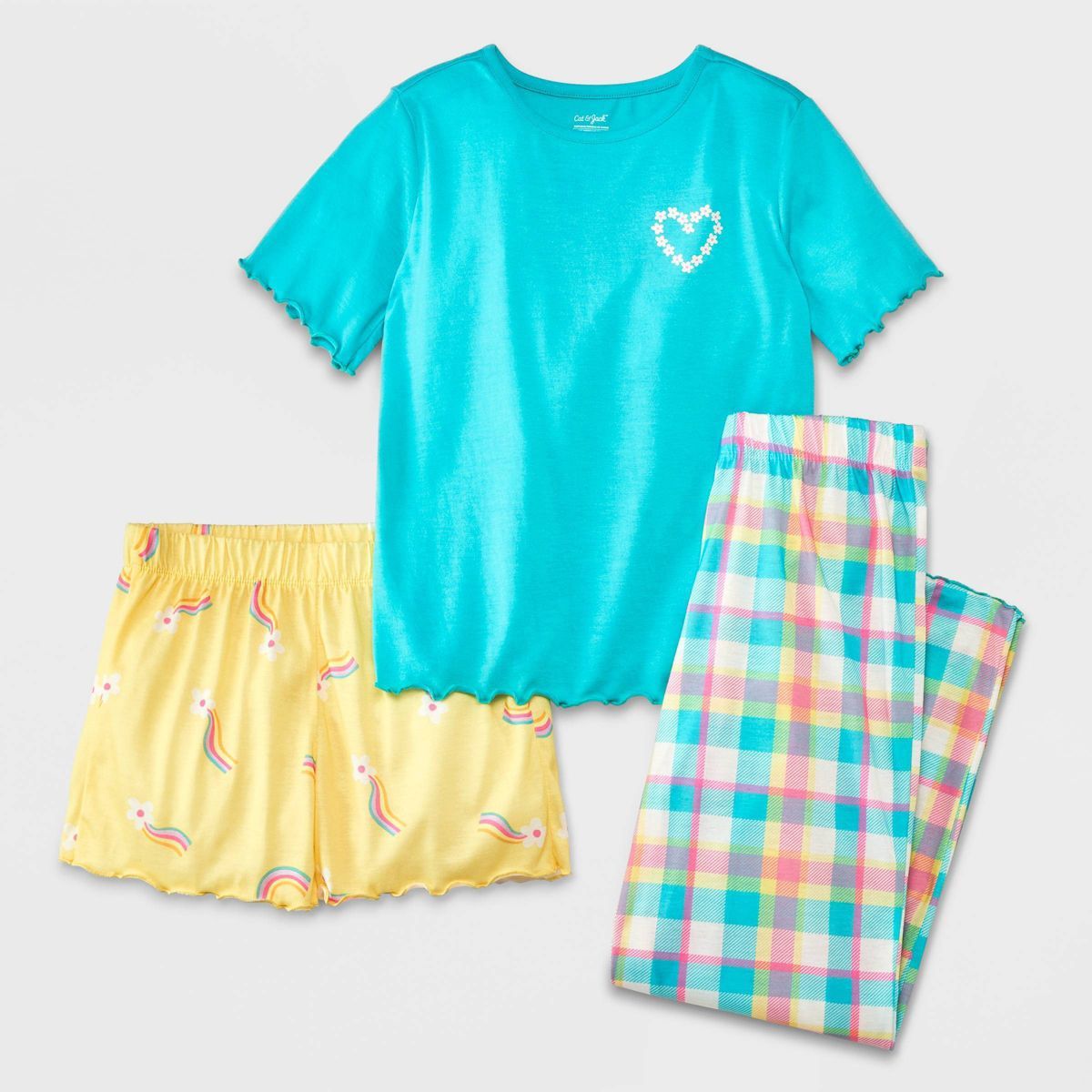 Girls' 3pc Short Sleeve Pajama Set - Cat & Jack™ | Target