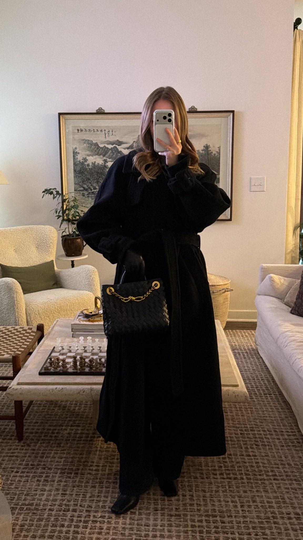 1/4/26 Winter dinner outfit details 🖤 Wearing my Tony Bianco black booties, Abercrombie dark wash bootcut jeans, a cozy Aritzia sweater, my new wool coat from Mo & Co., finished with my Bottega bag and leather gloves from Amazon. Classic, warm, and easy for a winter night out.



#LTKSeasonal #LTKootd #LTKgrwm