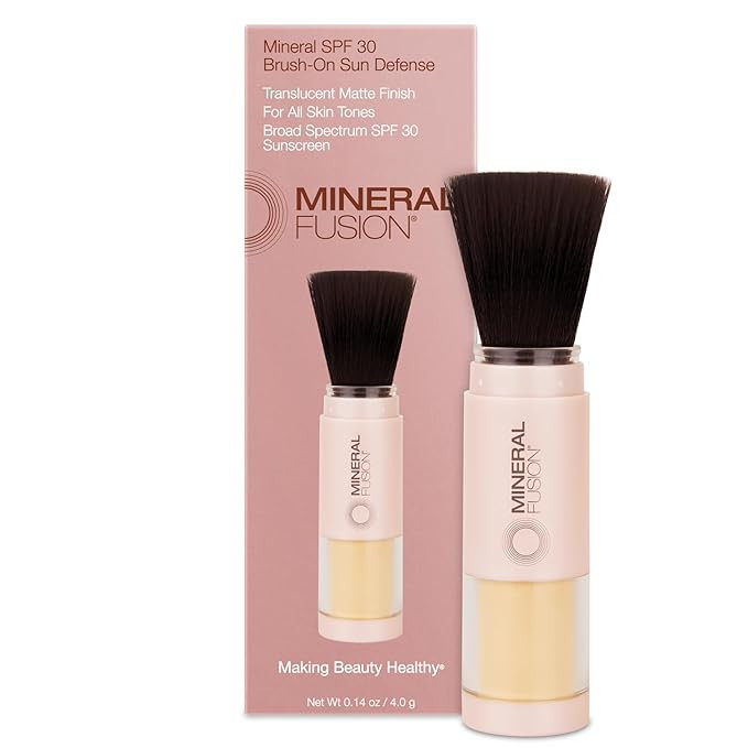 Mineral Fusion Brush-On Sun Defense, SPF 30, UVA and UVB Protection, No Parabens, Gluten Free, Ve... | Amazon (US)