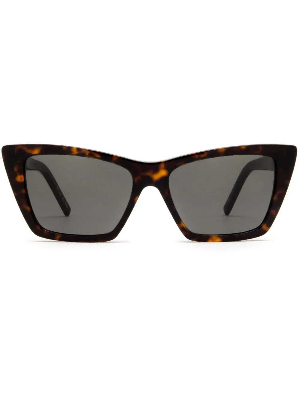 Saint Laurent Eyewear Mica Sunglasses | Brown | FARFETCH | Farfetch Global