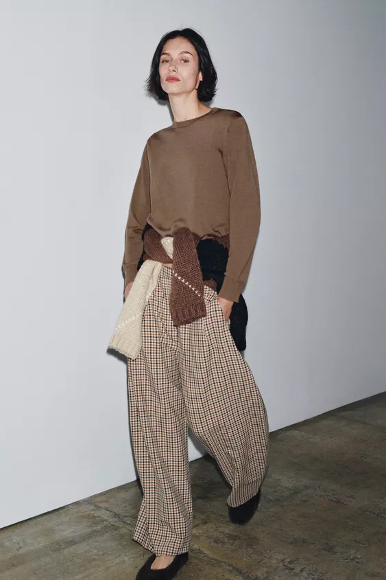 PULLOVER AUS 100 % WOLLE, GLATTSTRICK | Zara DE