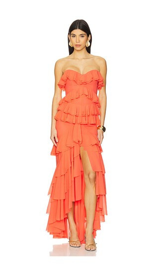 Michael Costello x REVOLVE Oleksandra Gown in Coral. - size XS | Revolve Clothing (Global)