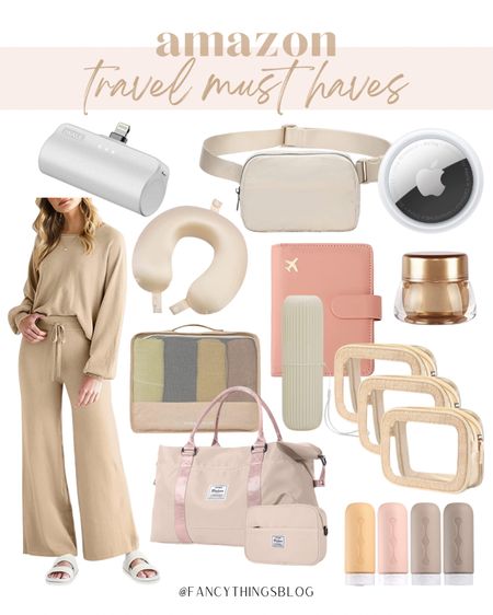 Travel must-haves from Amazon! ✈️ 

Travel finds, travel must-haves, Amazon finds, Amazon must-haves, Amazon travel, travel outfit, matching set, portable charger, passport holder, travel document holder, neck pillow, travel pillow, belt bag, travel bag, travel duffel bag, Apple AirTag, toothbrush holder, travel containers, travel accessories, travel jars, travel bottles, travel size containers, clear makeup bags, clear bag organization, packing cubes, spring, spring break, vacation, vacation finds, vacation favorites, fancythingsblog

#LTKFind #LTKtravel