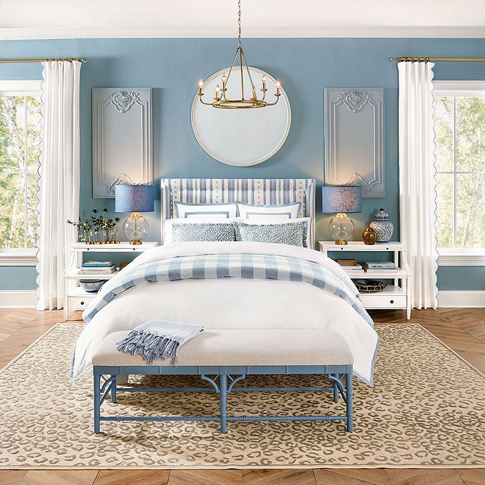 Emma Scalloped Drapery Panels - Set of 2 | Ballard Designs, Inc.