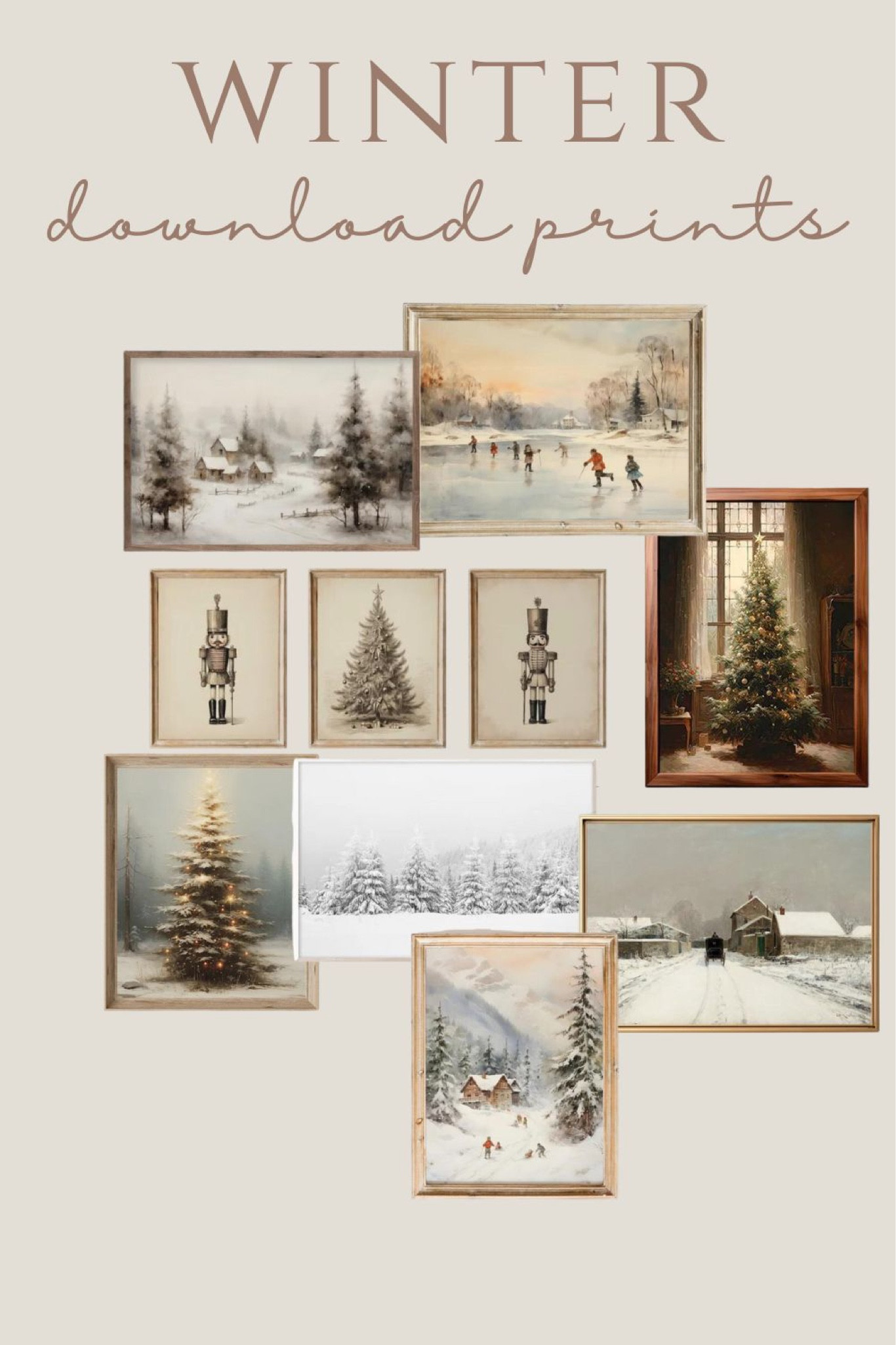 Downloadable prints for winter! 

#LTKSeasonal #LTKhome