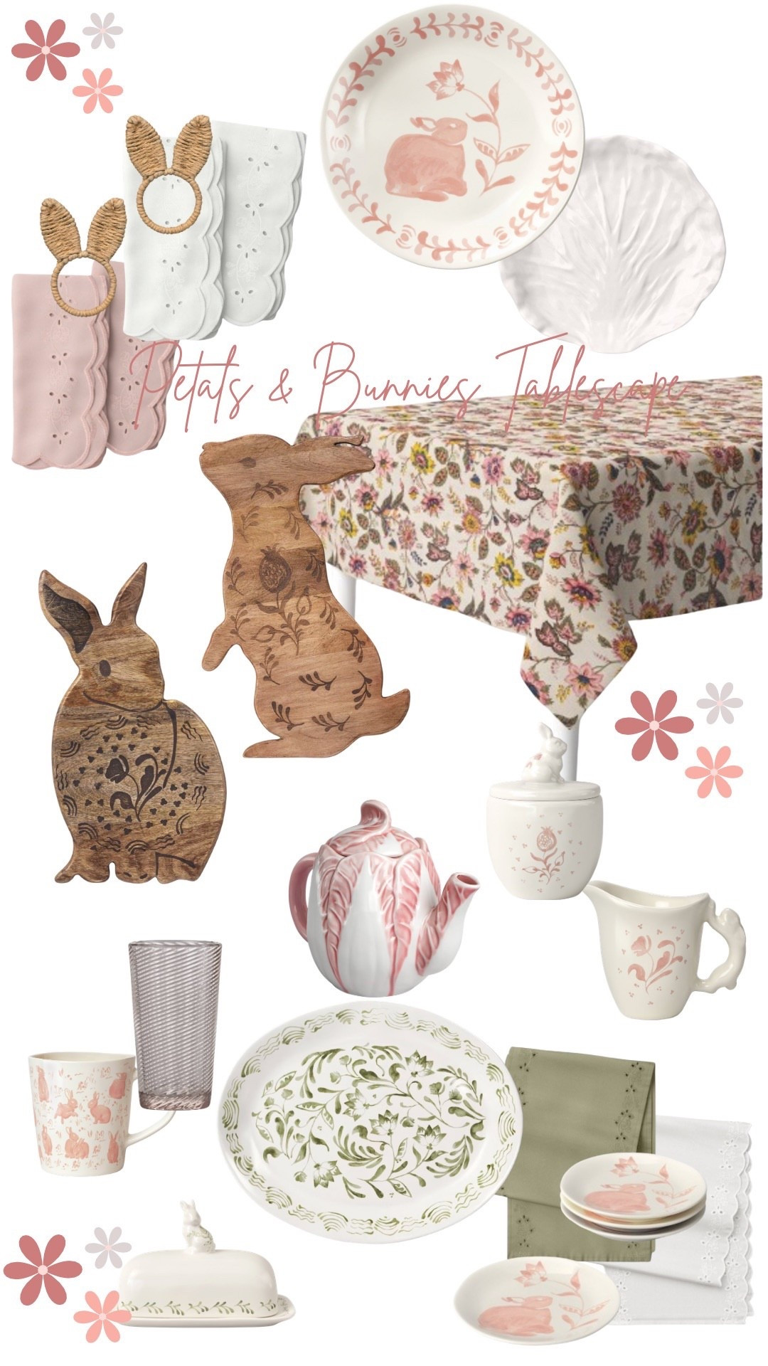 Soft blush bunnies, vintage florals, and scalloped linens — the sweetest little cottage-inspired Easter mix 🐰🌸✨

#LTKHome #LTKSeasonal #LTKmomlife