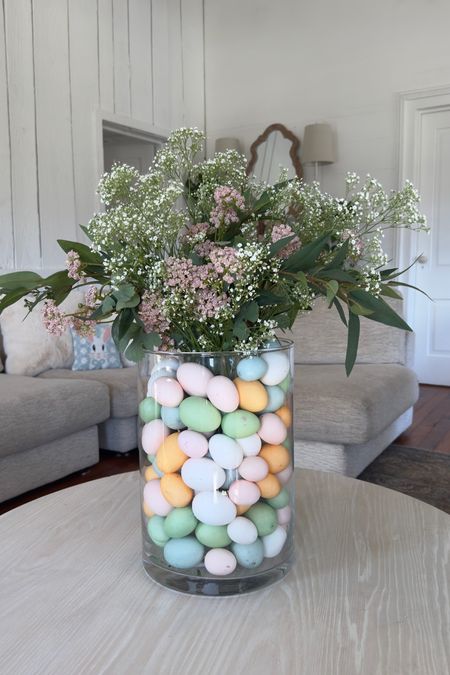 Easter eggs in a vase. Easter decor, Easter pillow, Easter centerpiece, Easter arrangement 

#LTKhome #LTKparties #LTKSeasonal