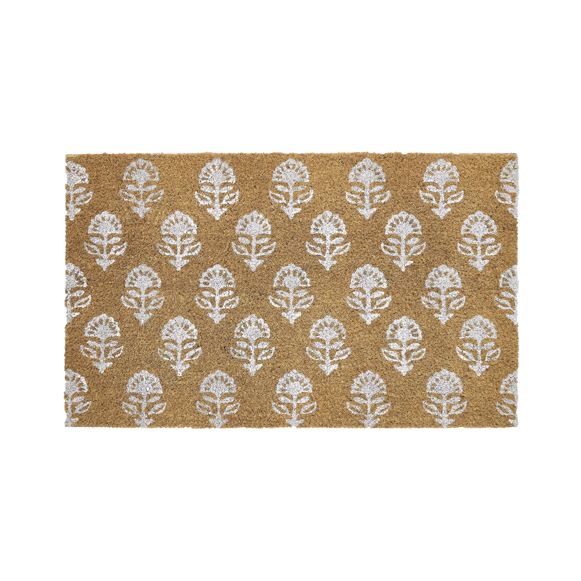 My Texas House Multi Block Floral Outdoor Coir Mat, 18" x 30" | Walmart (US)