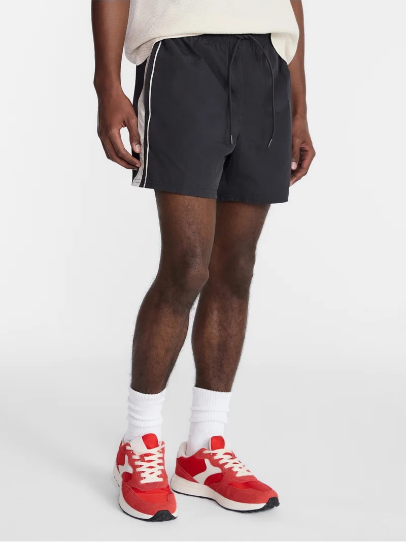 No Boundaries Nylon Track Shorts, 6" Inseam, Men's XS-5XL | Walmart (US)