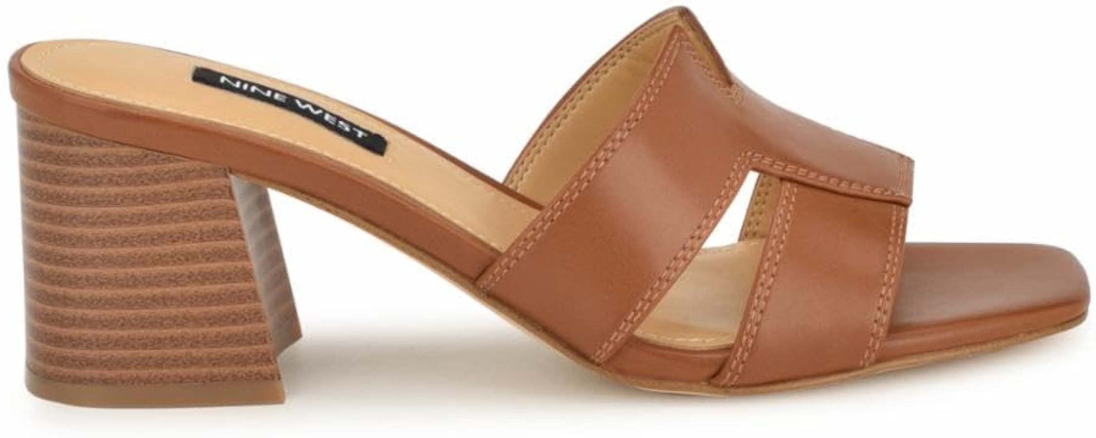 Amazon.com | Nine West Women's Griselda3 Heeled Sandal, New Luggage 120, 7.5 | Heeled Sandals | Amazon (US)