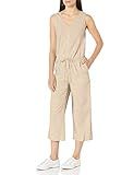 Amazon Essentials Women's Sleeveless Linen Jumpsuit, Natural, 0 | Amazon (US)