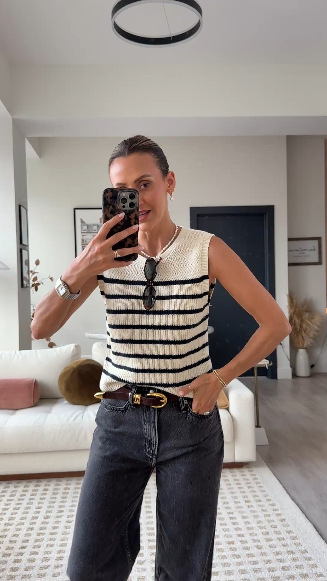 Cutest stripped sweater vest size small, jeans run big, size down 25 Nordstrom anniversary sale 

#LTKFindsUnder100 #LTKSaleAlert #LTKShoeCrush