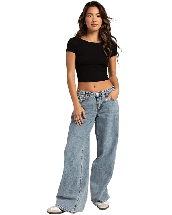 Rsq Low Rise Wide Leg Jeans | Amazon (US)