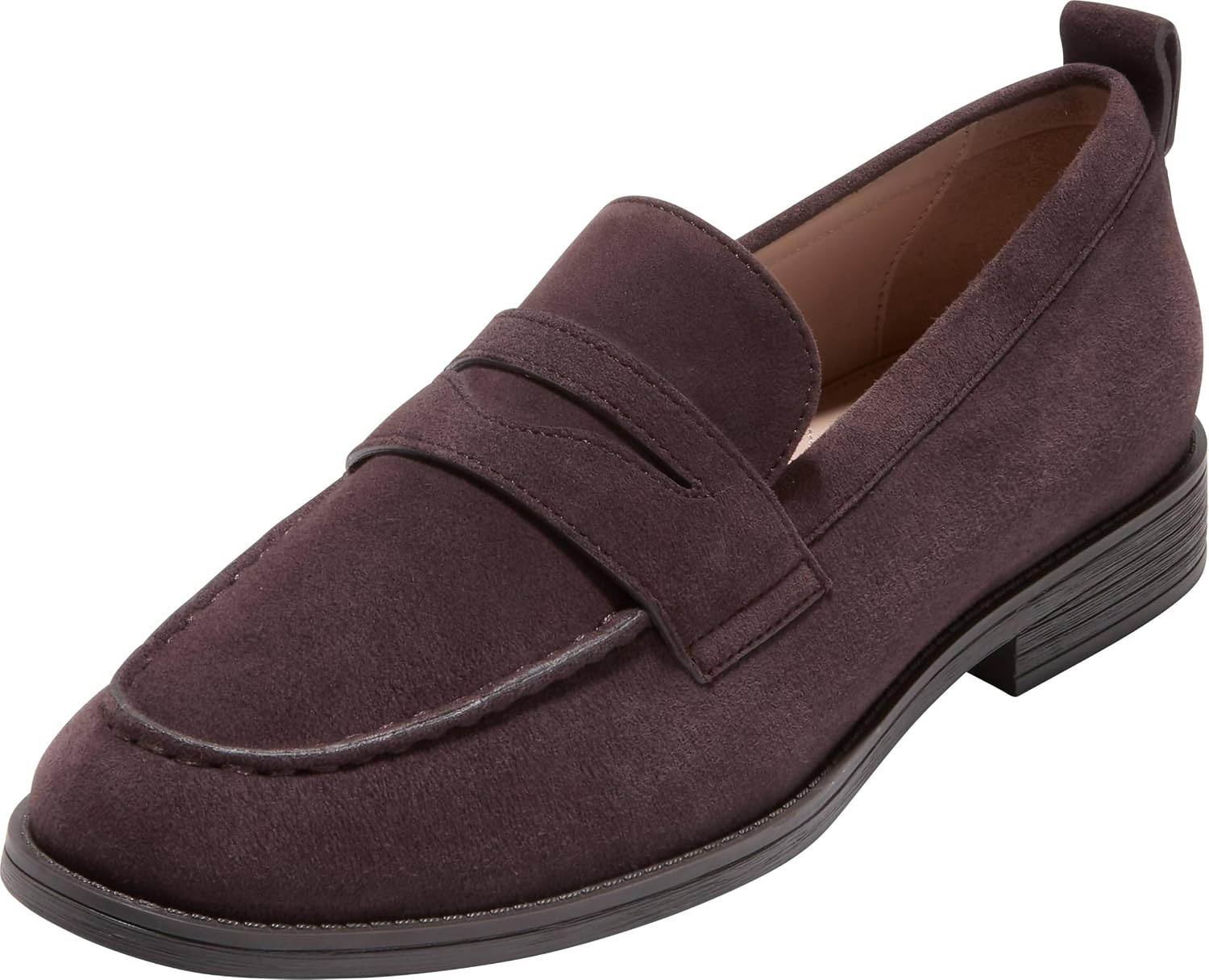 Cole Haan Womens Stassi Penny Loafer, Dark Choco Suede, 8-B US | Amazon (US)