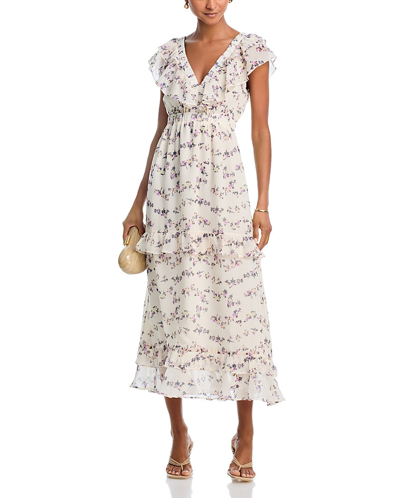 Aqua Floral Twist Front Maxi Dress - Exclusive | Bloomingdale's (US)