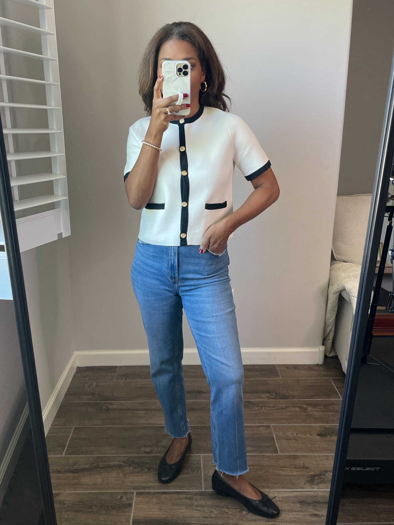 Abercrombie jeans sale! I wear a size 26 regular. I cut a raw hem at the bottom. Wearing a small in the top. My exact jeans are linked! But linking similar cut and design just in case !! 

#LTKSaleAlert #LTKFindsUnder100 #LTKFindsUnder50