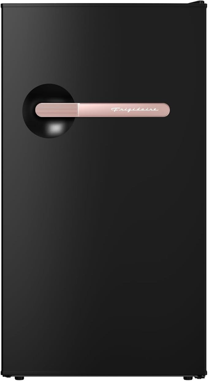 Frigidaire Retro Mini Fridge, Energy Saving, Adjustable Thermostat Control, 3.1 Cu Ft, Black-Rose... | Amazon (US)