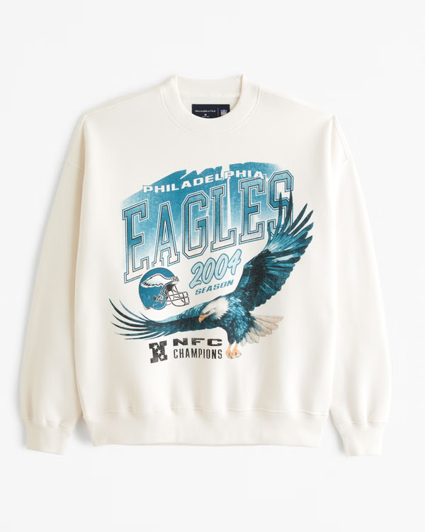 Philadelphia Eagles Graphic Crew Sweatshirt | Abercrombie & Fitch (US)