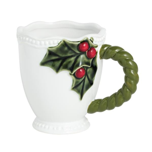 Green Holly Mug | Mud Pie