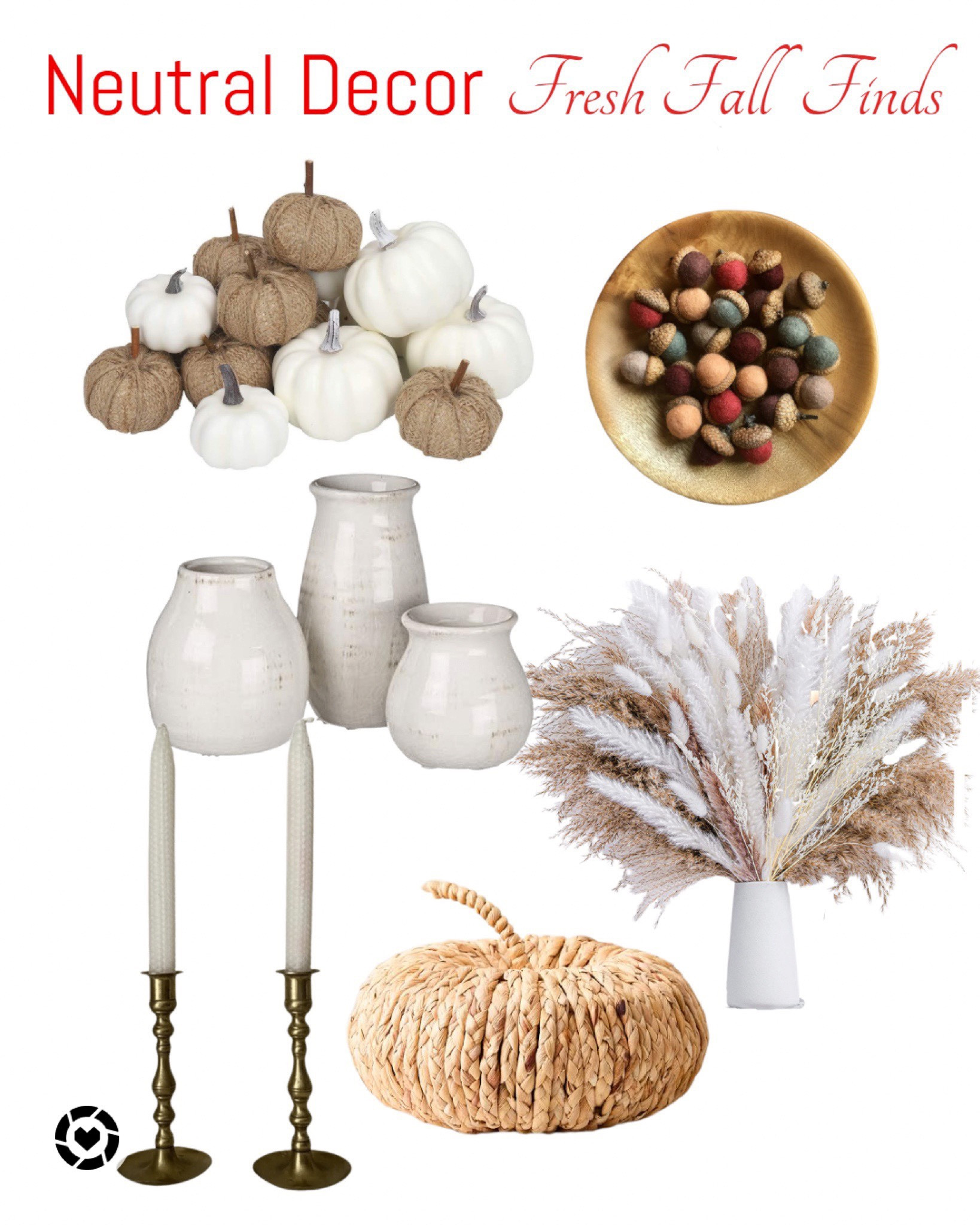 Time to add new touches to your fall home. #HomeDecor #PotteryVases #Pumpkins #Handmade #Brasscandle #Amazon #Etsy #NeutralDecor￼

#LTKSeasonal #LTKunder50 #LTKhome