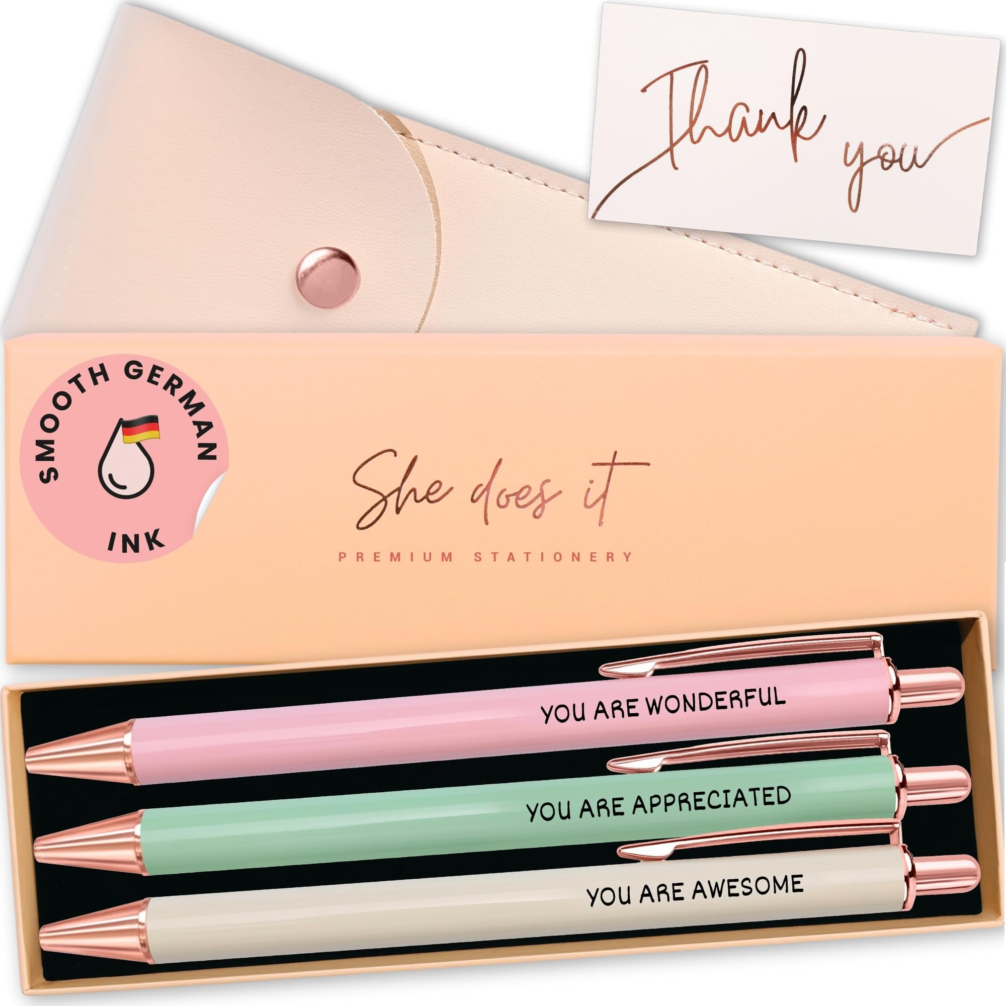 Fancy Pen Set For Women - Inspirational Nice Teacher Pens | Pretty Motivational Thank You Gifts |... | Amazon (US)