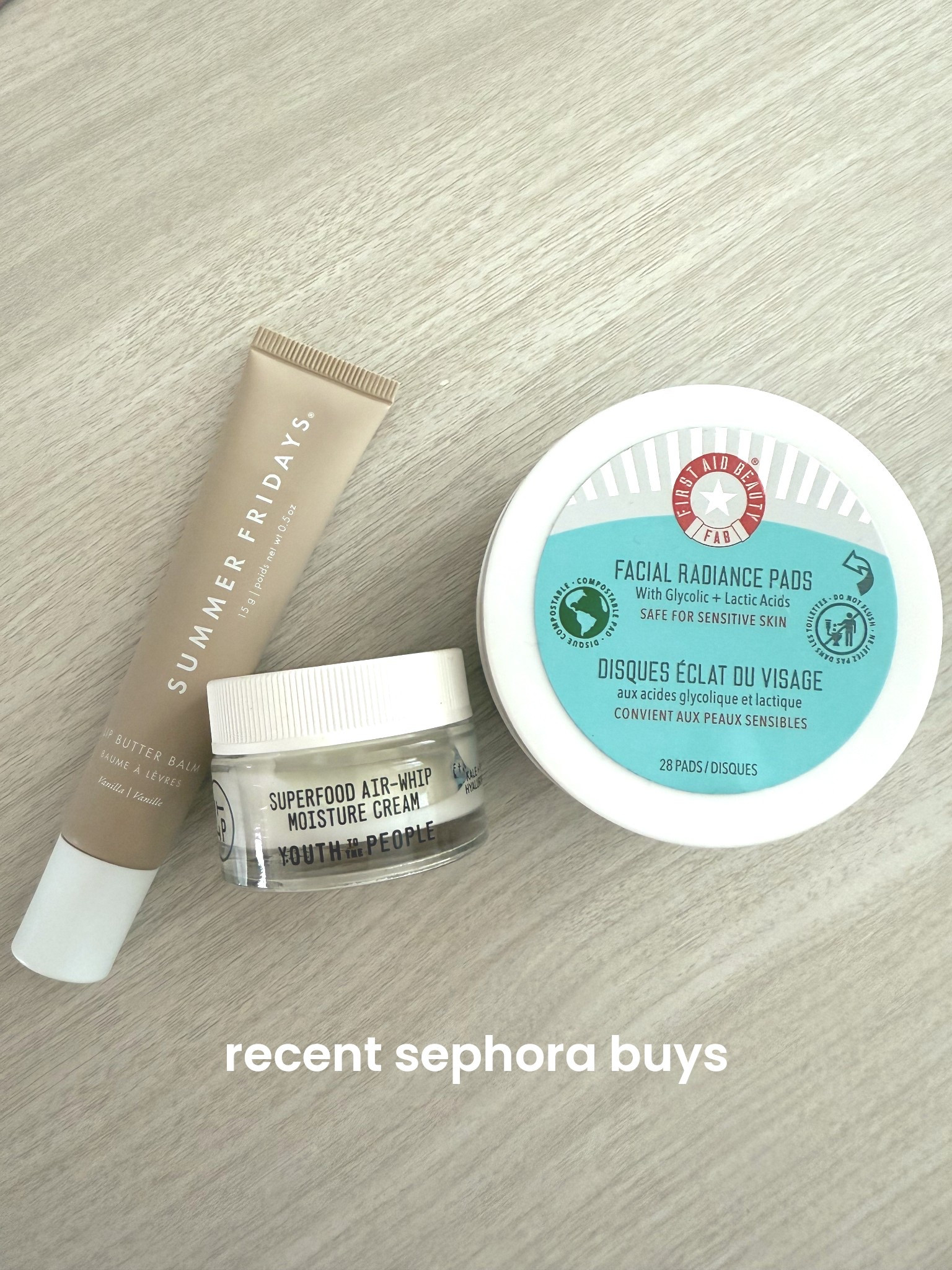 The Summer Fridays is a re-purchase, but it’s my first time trying these First Aid Beauty Exfoliating Pads & Youth to the People Moisturizer. Loving both so far! Have y’all tried either before?! 

#LTKFindsUnder50 #LTKTravel #LTKBeauty