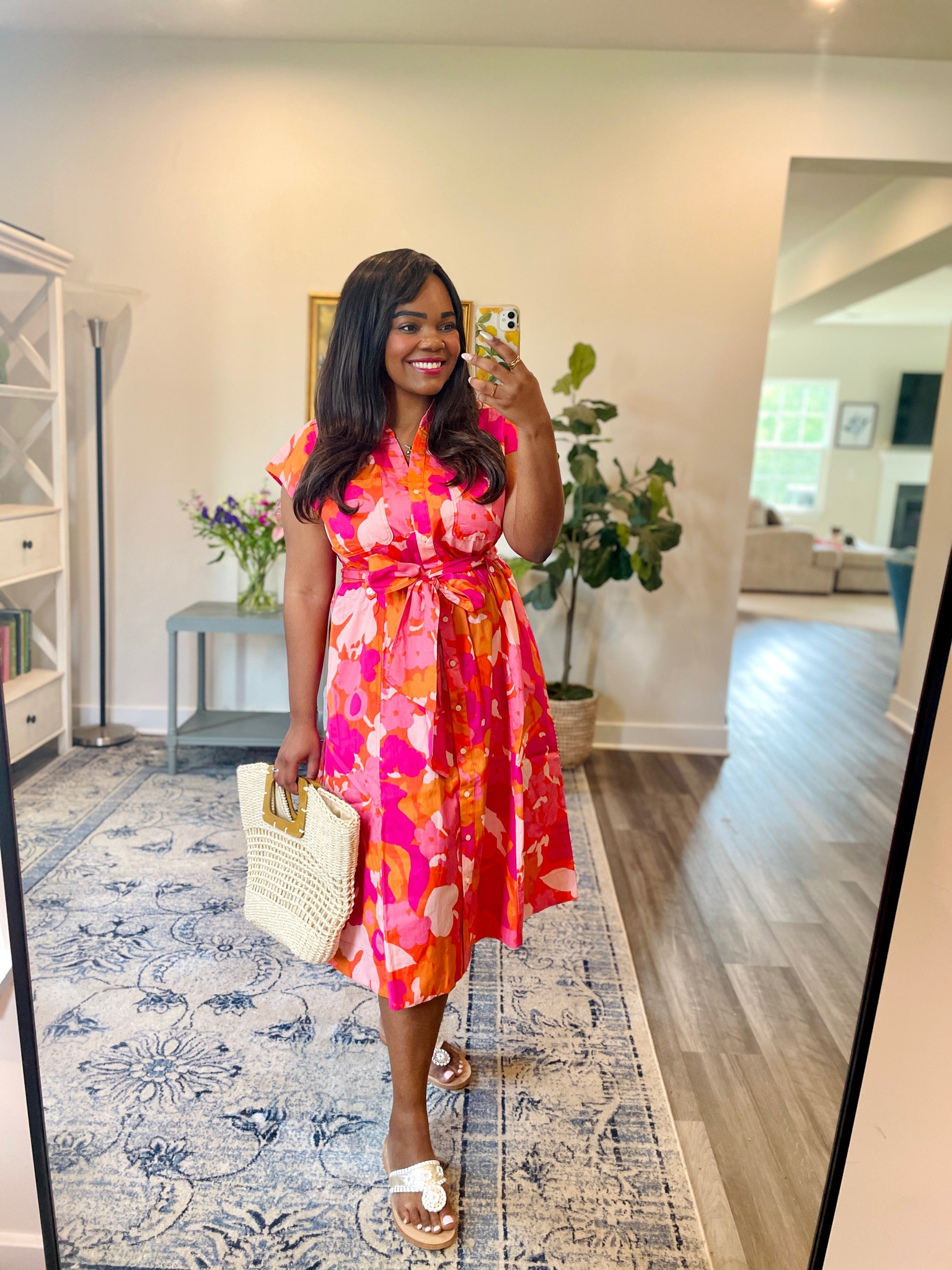 a orange dress Janelle Beaded Maxi Dress