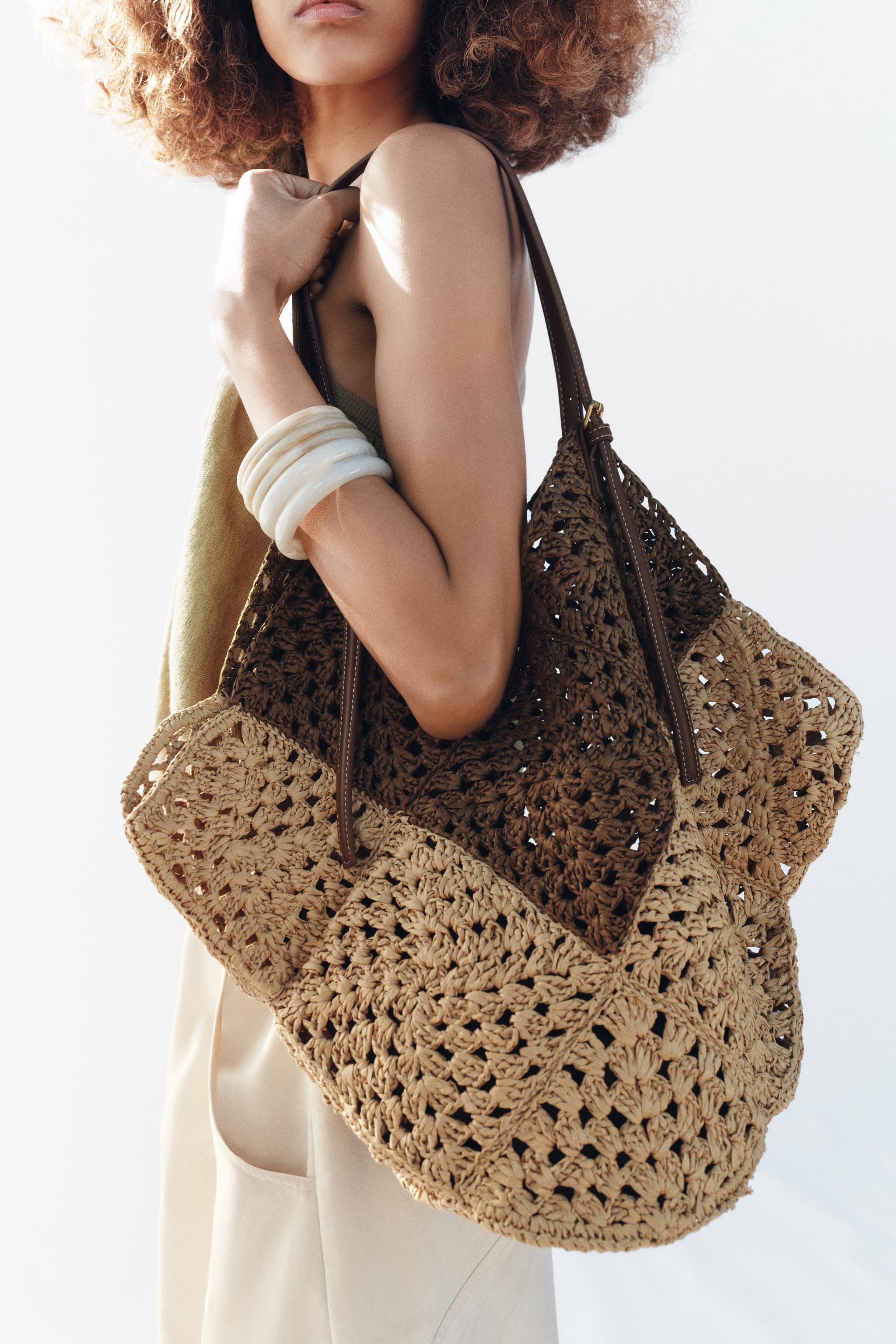 WOVEN BODY SHOPPER BAG | Zara US