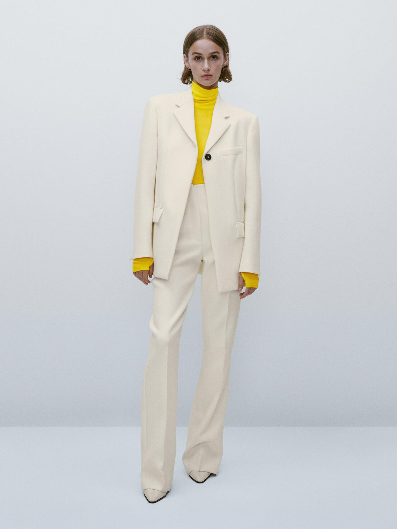Blazer with high buttons - Limited Edition | Massimo Dutti US