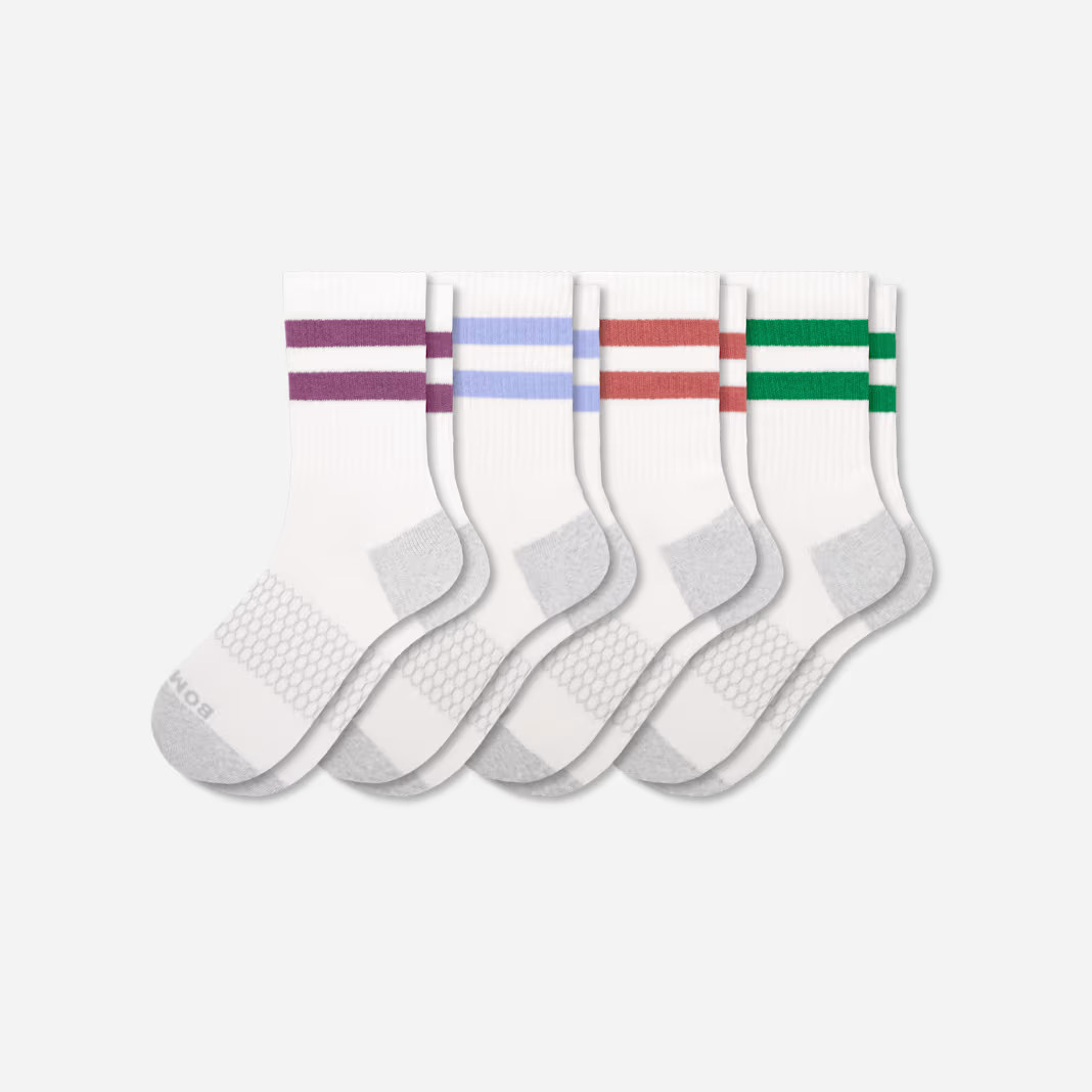Women's Vintage Stripes Half Calf Socks 4-Pack | Bombas