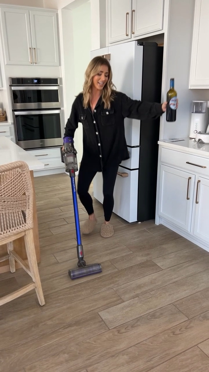 Dyson vacuum is the best gift!! It’s my favorite adult toy at home I won’t lie. It’s on sale. We have 2 at home (one upstairs, one downstairs). My outfit details: spanx leggings (wearing XS), ugg slippers (best gift- runs tts), amazon top (dupe to an expensive FP one), in small  

#LTKunder50 #LTKunder100 #LTKhome