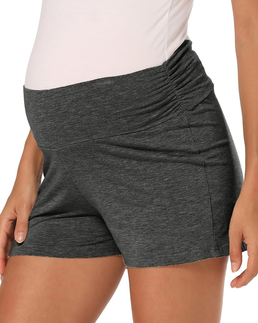 fitglam Maternity Shorts for Women Pregnancy Lounge Sleep Pajama Workout Shorts Comfy Summer Clot... | Amazon (US)