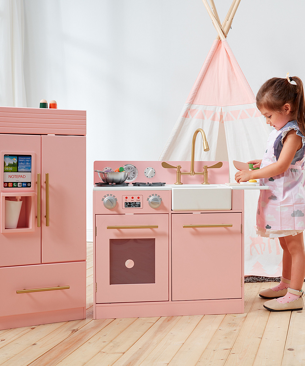 Teamson Design Play Kitchens - Pink Little Chef Contemporary Modern Play Kitchen | Zulily