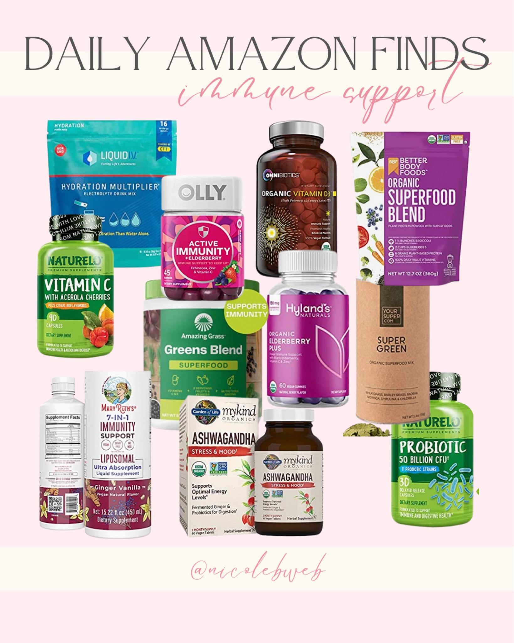 Daily Amazon Finds: Immune Support Essentials 🤍 Everything you need to help support a healthy immune system during cold & flu season!

#LTKhome #LTKtravel #LTKSeasonal