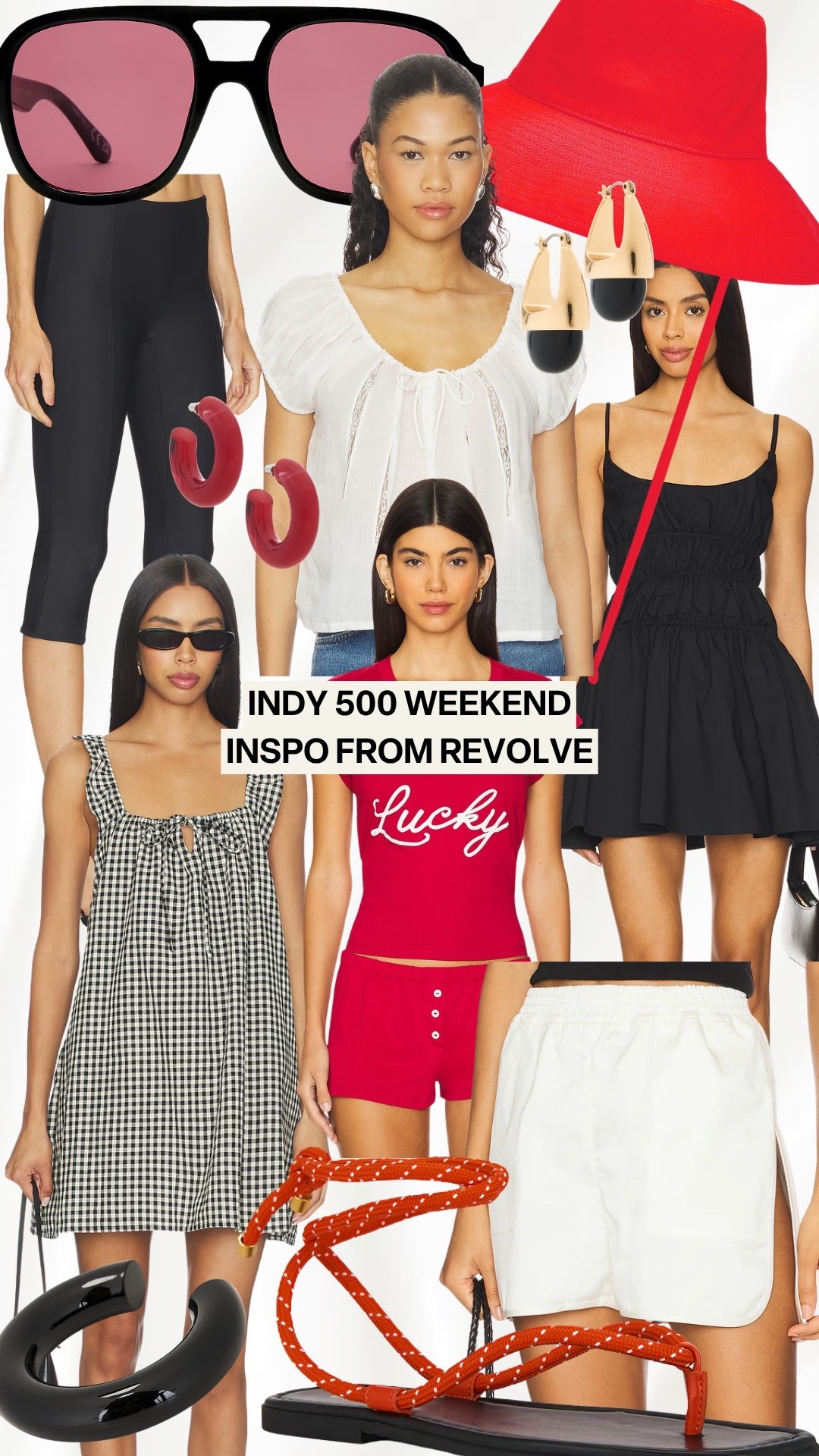 Indy 500 weekend outfit Inspo from revolve! #kathleenpost

Race weekend outfit, Indy 500 race outfit Inspo, racing day look