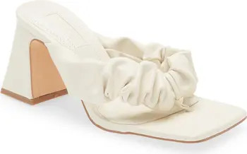 Topshop Nori Ruched Block Heel Sandal | Nordstrom | Nordstrom