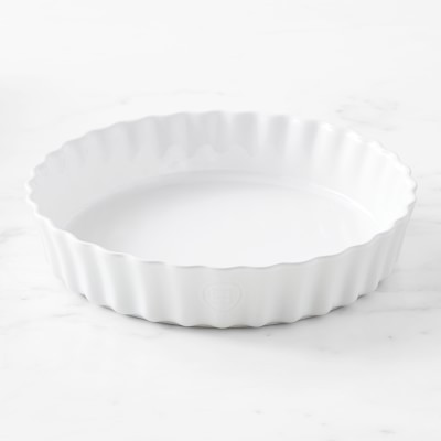 Emile Henry 11 1/5" Round Tart, Solid White | Williams-Sonoma