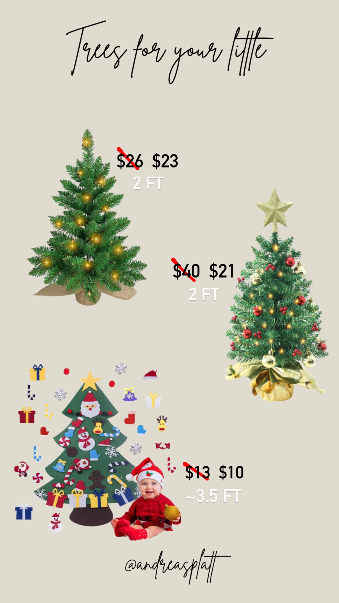 I used to have a little tree in my room growing up & I loved it! I’m thinking about getting one for Silas. I also love the felt trees that kids can decorate so idk maybe he needs both!? #christmas #toddler #tree

#LTKHoliday #LTKkids #LTKSeasonal