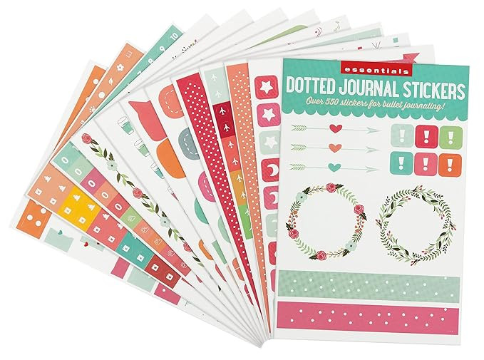 Essentials Planner Stickers for Dotted Journals (Set of 550+ stickers. Great for bullet journalin... | Amazon (US)