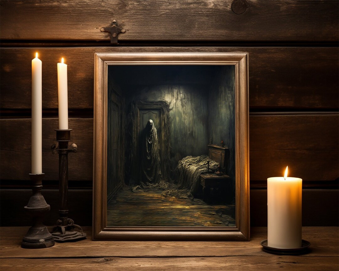 The Haunted Ghost: Tales of a Restless Spirit | Vintage Ghost Art | Halloween Decor | Printable W... | Etsy (US)