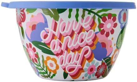 S'well x Steffi Lynn Stainless Steel Salad Bowl Kit - 1.9 Litre, Artist Collab - Comes with 60ml ... | Amazon (US)