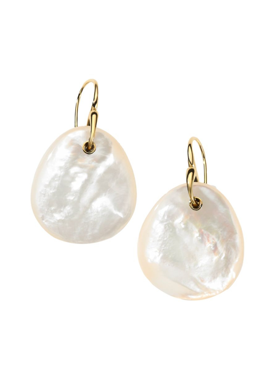 Rock Candy® Pebble 18K Green Gold & Mother-Of-Pearl Drop Earrings | Saks Fifth Avenue