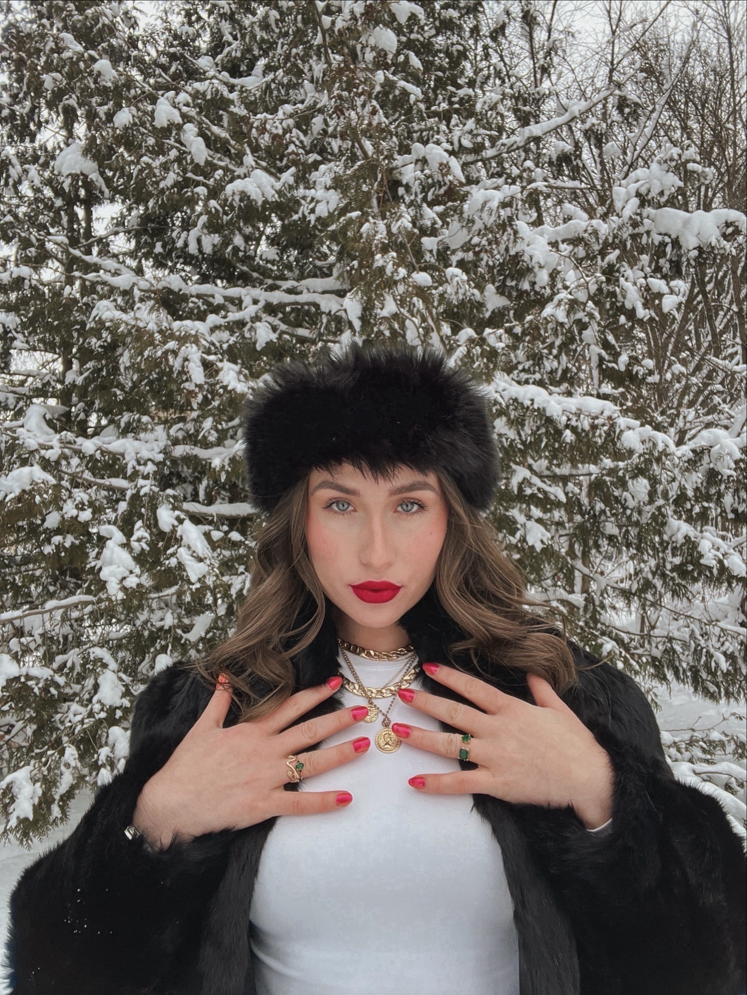 mob aesthetic faux fur winter fashion outfit ❄️ 💅 

I was inspired by the vintage mob wife and created this look for a casual snow day;)

•surell black faux fur headband 

•black faux fur coat from my mom’s closet :))

•PUMIEY white double lined long sleeve (MY FAV winter staple!!) size S

• lovely day black & white snakeskin SKORT 

•Abercrombie curve love 90s relaxed faux leather pants size 26L in blackk

•fleece-lined tights kept me warm!

• Call It Spring vegan leather under the knee platform blocked heeled boot in black

•red lip Maybelline vinyl ink in Wicked & red nails 💋 💅 

• layered gold necklace (rewore from my pirate Halloween costume 🏴‍☠️ 😝)

•used my camera, small tripod & lens buddy

#LTKshoecrush #LTKSpringSale #LTKSeasonal