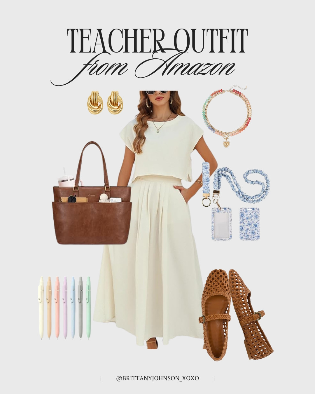The cutest Amazon teacher outfit! Comfortable, polished, and perfect for heading back to the classroom 🍎✏️🤎 

 #LTKootd #LTKSeasonal #LTKSaleAlert