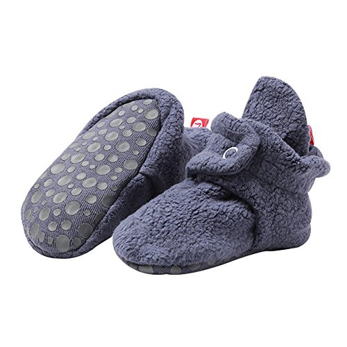 Zutano Boys' Cozie Fleece Baby Booties with Grippers | Amazon (US)