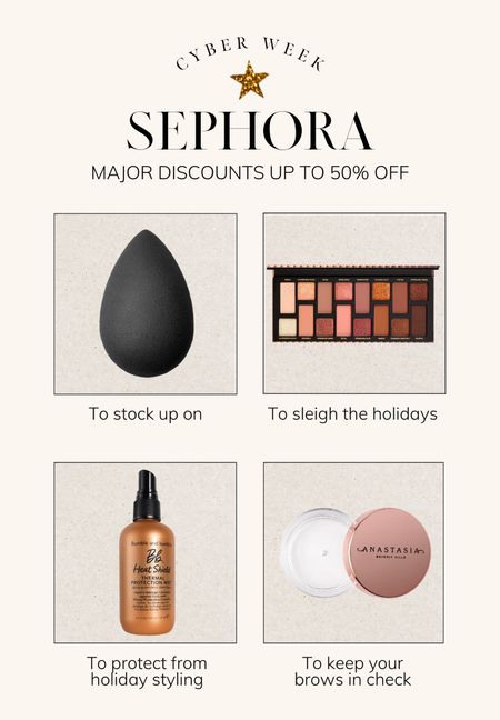 SEPHORA BLACK FRIDAY UP TO 50% OFF ⭐️ Cyber week, cyber week deal, cyber week sale, Black Friday, Black Friday sale, Black Friday deal, gift ideas, holiday gift ideas, gift guide for her, gifts for her, beauty gifts, skincare gifts

#LTKCyberweek #LTKGiftGuide #LTKHoliday