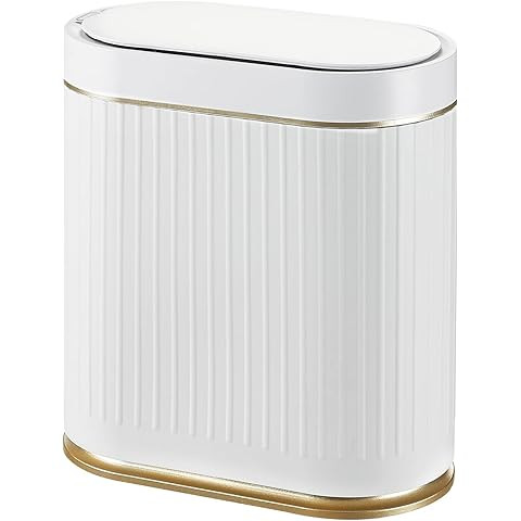 ELPHECO Automatic Motion Sensor Trash Can - 2 Gallon Slimline for Bathroom, Bedroom, Kitchen, Off... | Amazon (US)