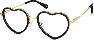Black Heart-Shaped Glasses #7839221 | Zenni Optical Canada | Zenni Optical (US & CA)