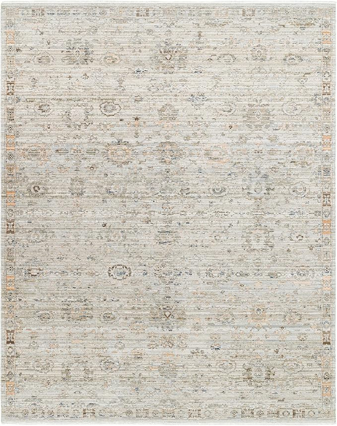 Becki Owens x Surya Margaret Washable Outdoor Area Rug, 7'10" x 10', Vintage Gray | Amazon (US)