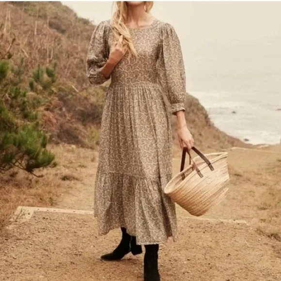 Doen Tide Dress Floral Cream Tisbury Paisley XS | Poshmark